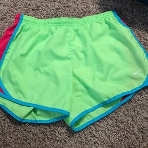Neon women’s Nike shorts